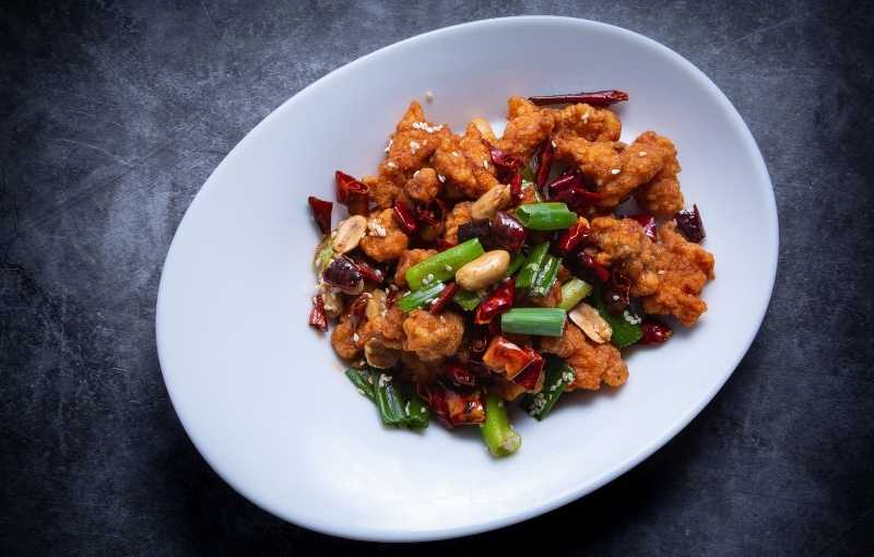 Corn Corn Chicken With Sachuan Pepper Chinese dish