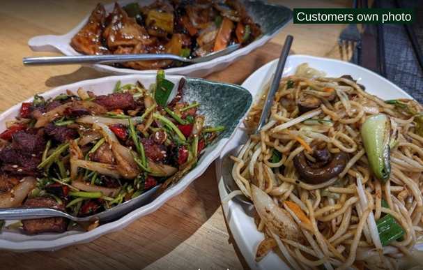 photo of a chinese meal taken by Jason Scott a customer