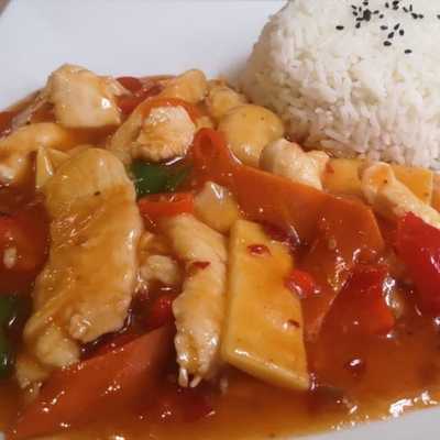 Stir Fried Chicken in Spicy Sichuan Sauce